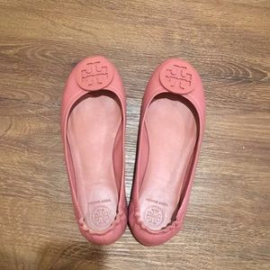 Tory Burch pink magnolia flats 6.5